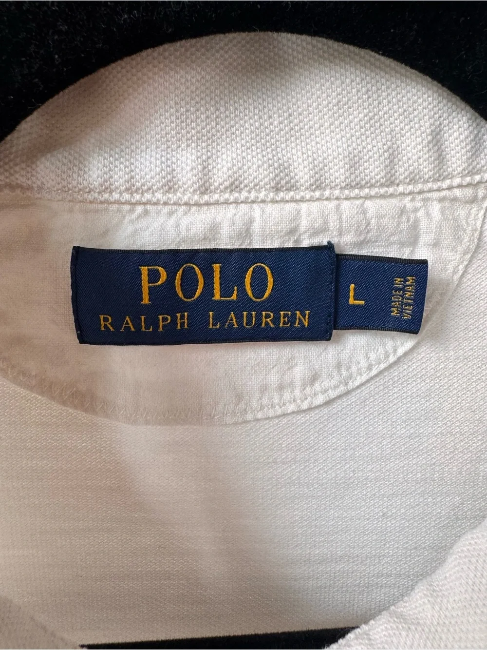 Polo Ralph Lauren White Polo Shirt - Size L w/ Nautical‎ Emblem